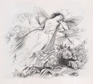 Sylfen från The Complete Works of Béranger, 1836. av Jean Ignace Isidore Gérard