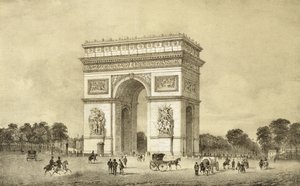 Triumfbågen, Paris, graverad av Auguste Bry