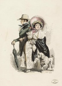 En Rentier och hans fru, 1840.