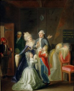 Farväl till Ludvig XVI av hans familj i templet, 20 januari 1793