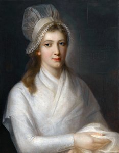 Porträtt av Charlotte Corday 1768-1793