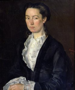 Porträtt av Adélaéde Mathilde Rousseaux, 1854,