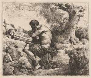 Sankt Jerome av Jean Jacques Lagrenée II