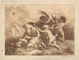 Les petits moissonneurs et la chevre The Young Harvesters and the Goat, i ett album forts..., 1782.