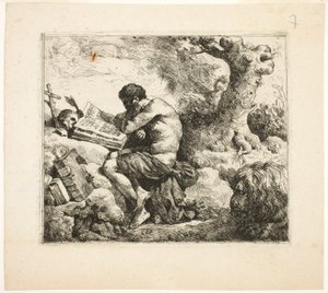 Sankt Jerome av Jean Jacques Lagrenee