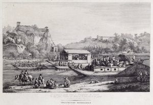 Båttur på Seine, 1803 av Jean Jacques de Boissieu