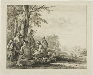 Familienszene in der Landschaft von Jean-Jacques de Boissieu