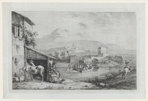 Garigliano Passage Italien, 1793. av Jean Jacques de Boissieu