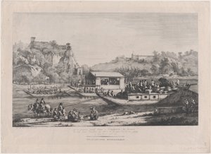 Påven Pius VII på Saône, 1805. av Jean Jacques de Boissieu