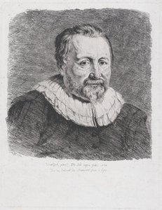 Porträtt, efter Van Dyck, 1770. av Jean Jacques de Boissieu