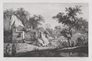 Lilla Eremitaget, 1793. av Jean Jacques de Boissieu