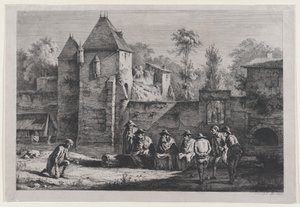 Den gamla porten i Vaise, Lyon, 1803.