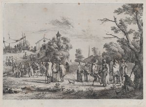 Byfest, 1773. av Jean Jacques de Boissieu