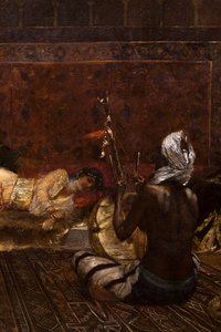 Interiör från ett harem i Marocko (detalj)