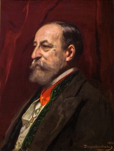 Porträtt av Camille Saint-Saens av Jean Joseph Benjamin Constant