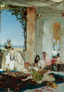 Kvinnor i ett harem i Marocko, 1875