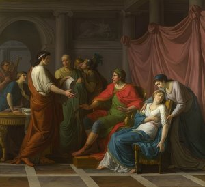 Vergilius läser för Augustus och Octavia från Aeneiden. 1787