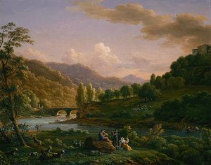 En pastoral scen av Jean Joseph Xavier Bidauld
