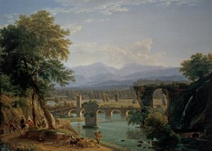 Augustanbron över floden Nera, nära staden Narni