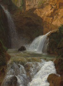 Utsikt över vattenfallen i Tivoli, 1788. av Jean Joseph Xavier Bidauld