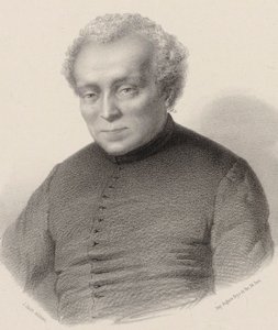 Porträtt av kompositören Louis Lambillotte 1797-1855. av Jean Julien Jacott