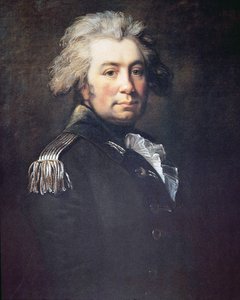 John Graves Simcoe (färg litho) av Jean Laurent (after) Mosnier
