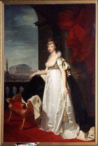 Porträtt av kejsarinnan Elisabeth Alexeievna (Elizabeth Alexeievna, prinsessan Louise Augusta av Baden eller Baden