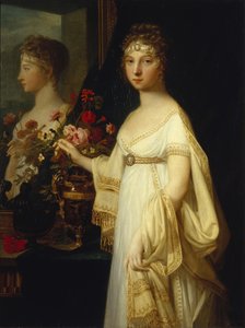 Porträtt av kejsarinnan Elizabeth Alexeievna, prinsessan Louise av Baden 1779-1826, 1802