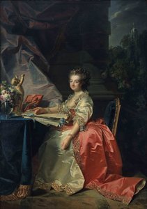 Porträtt av Marie Louise av Savojen 1749-1792, prinsessan av Lamballe, 1780.