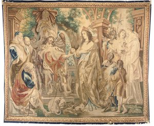 Brysseltapet från en uppsättning om sex, ca 1650 (ull & siden) av Jean Le and Eggermans Daniel II Clerc