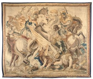 Brysseltapet från en uppsättning om sex, ca 1650 (ull & siden) av Jean Le and Eggermans Daniel II Clerc