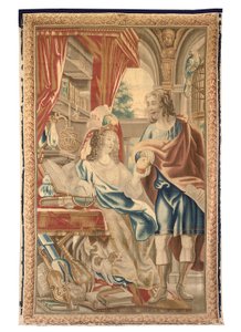 Brysseltapet från en uppsättning om sex, ca 1650 (ull & siden) av Jean Le and Eggermans Daniel II Clerc