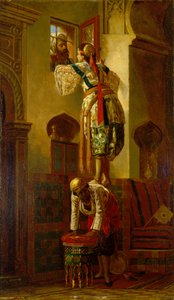 Trystet av Jean Leon (attr. to) Gerome