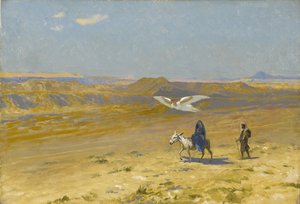 Flygningen till Egypten, 1890-talet. av Jean Leon Gerome