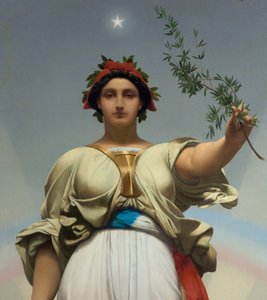 Republiken av Gerome Jean Leon (1824 - 1904) (allegori - 1848); Lilas rådhus av Jean Leon Gerome