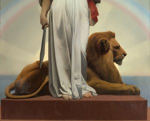 Republiken av Gerome Jean Leon (1824 - 1904) (allegori - 1848); Lilas rådhus av Jean Leon Gerome