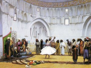 Virvlande dervischer, ca 1895 (olja på duk) av Jean Leon Gerome