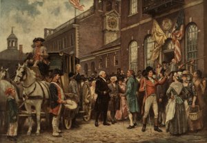 Washingtons invigning i Philadelphia, ca 1930 av Jean Leon Gerome Ferris