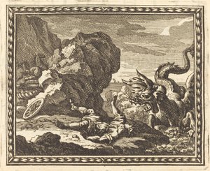 Hippolytus och sjömonstret av Jean Lepautre