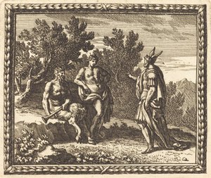 Midas med Apollo och Pan av Jean Lepautre