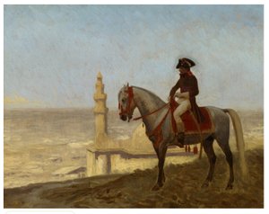 General Bonaparte i Kairo, skiss av Jean Leon Gerome