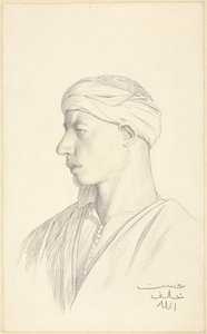 Porträtt av en egyptisk fellah av Jean Leon Gerome