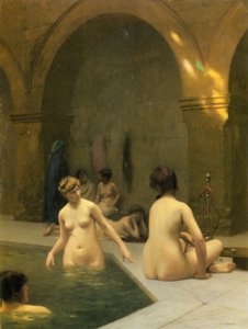 De badande av Jean Leon Gerome