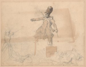 Caisson för artilleri av Jean Louis André Théodore Géricault