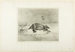 Död häst av Jean Louis André Théodore Géricault