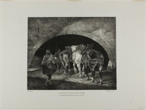 Ingång till Adelphi Wharf, plansch 11 ur Olika motiv tecknade ur livet och på sten (The English Suite)