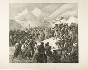 Passagen av berget Saint Bernard av Jean Louis André Théodore Géricault