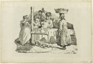 Den sovande fiskhandlaren av Jean Louis André Théodore Géricault