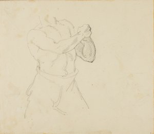 Torso av en boxare av Jean Louis André Théodore Géricault