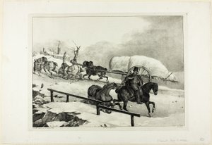 Vagn uppför en sluttning av Jean Louis André Théodore Géricault